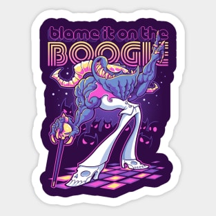 Blame it on the Boogie Sticker